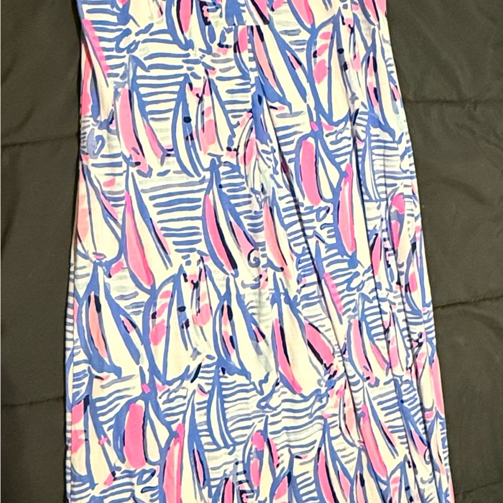 Lilly Pulitzer Blue and Pink Maxi Dress - Picture 3 of 3